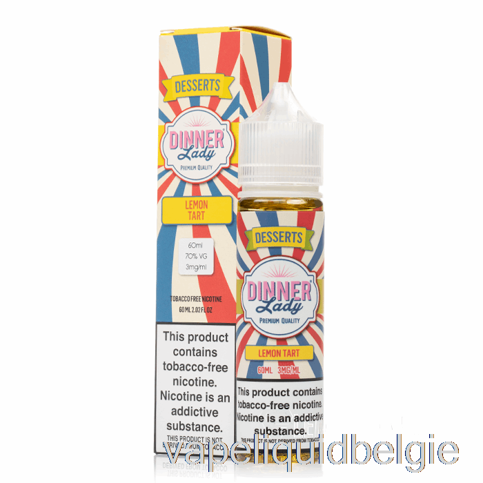 Vape Vloeibare Citroentaart - Vape Dinerdame - 60ml 0mg